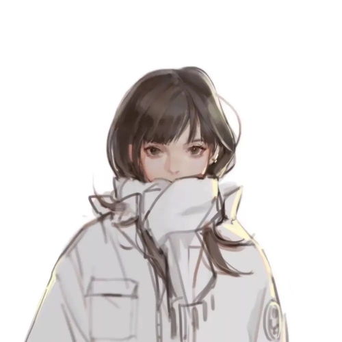 小清新手绘女生头像我的口袋里有糖遇见喜欢的人就给