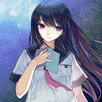 黑长直女生漫画头像微信头像图片大全