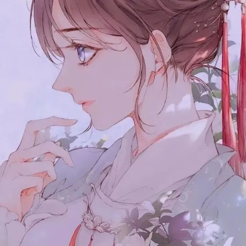 甜美女生手绘头像先遇见自己再遇见别人