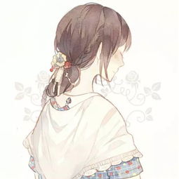 伤感卡通女生背影头像句子