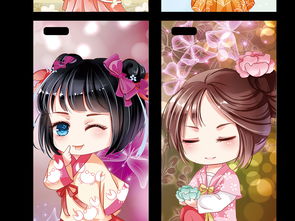 现代唯美手绘花花姑娘小女孩蝴蝶卡通装饰画