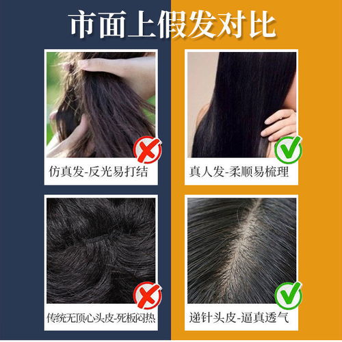 假发女全头逼真整顶中老年假发女短发卷真发假发套遮白发透气自然
