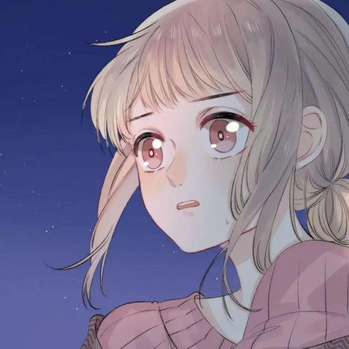 唯美漫画女生头像清晨起床迎着咖啡和面包的香气