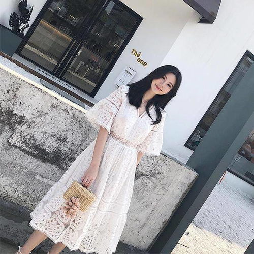 仙气上阵,连衣裙的蕾丝风情