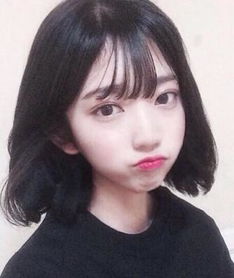 女生空气刘海短发发型图片美美的轻松提升颜值