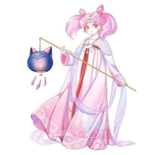美少女战士穿上汉服的美少女战士们,别有一番风味