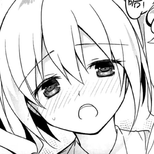 女生头像图片大全漫画黑白