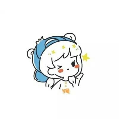 简笔画小人头像十二星座简约ins风手绘小人头像