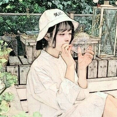 qq素描头像女生唯美伤感非主流唯美好看的女生素描头像