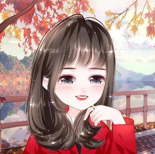 女生新年红色头像红红火火过新年