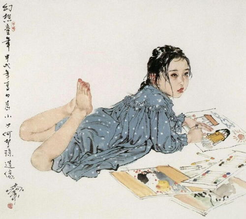 何家英人物作品欣赏