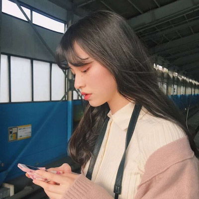 侧面头像女生唯美漂亮女生侧身头像高清图片