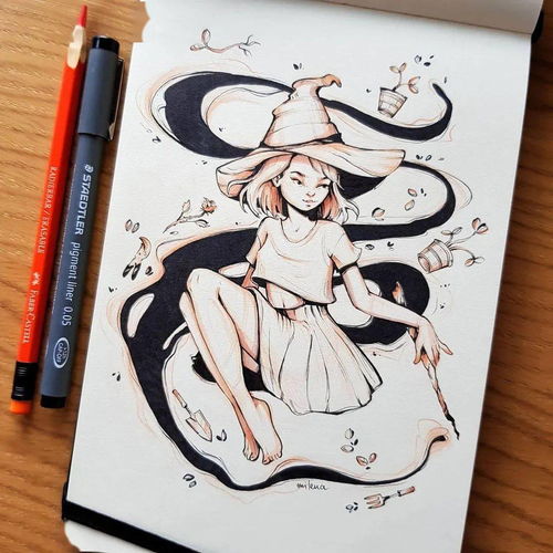 暗黑风女生插画有喜欢这个味道的吗