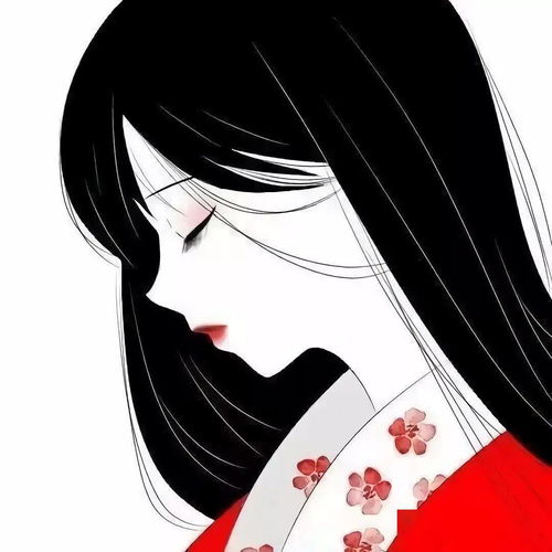 动漫女生头像小清新背景图