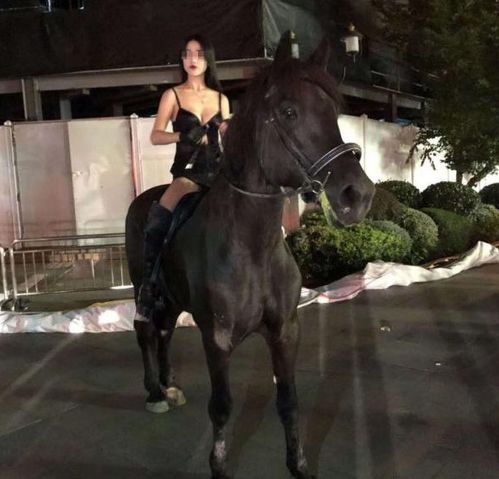 女子深夜在上海市中心骑马遭市民谴责警方已作出行政警告