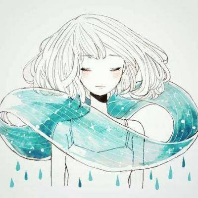 个性短发动漫女生头像手绘短发女生头像彩色系列