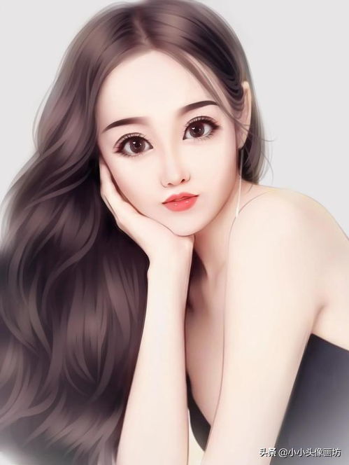 你的头像该换了,真人大眼睛芭比娃娃手绘头像,甜美又减龄