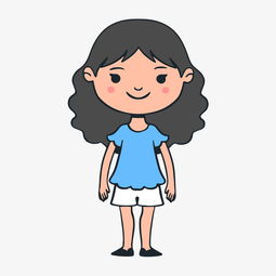 手绘q版可爱女孩人物插画图片素材其他格式下载动漫人物大全