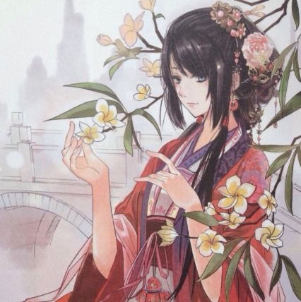 古风动漫女生头像玉容寂寞泪阑干,梨花一枝春带雨