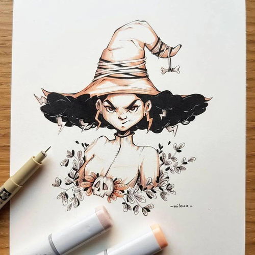 暗黑风女生插画有喜欢这个味道的吗