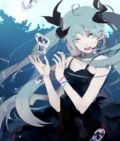 求穿黑衣服的动漫美少女图片