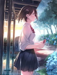 动漫女生侧脸qq头像