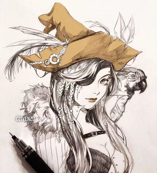 又一波绝美漫画女孩手绘,每一张画里的人儿都完美很倾城