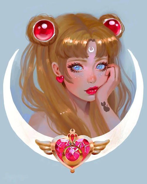 插画女孩华丽出场