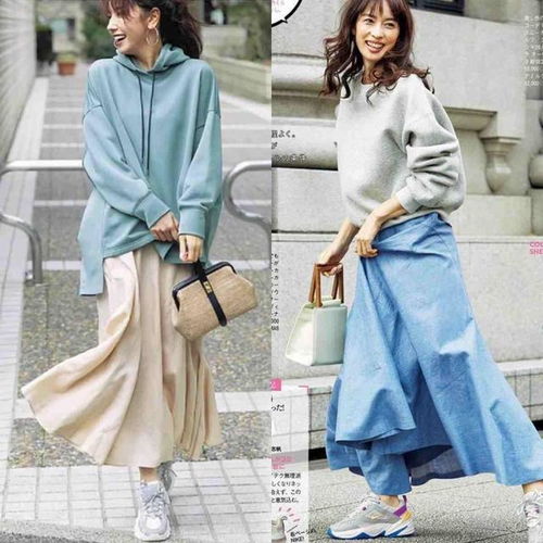 被日本女人的卫衣穿搭惊艳了,回头率高还很时尚,特洋气减龄