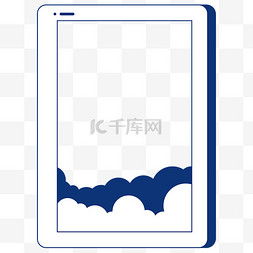 蓝白边框图片蓝白边框图片素材免费下载千库网