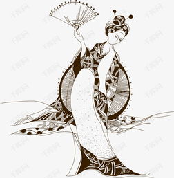 矢量手绘日本美女素材图片免费下载高清卡通手绘psd千库网图片编号6907188