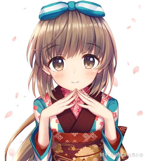 唯美和风少女头像,秀丽端庄,花容月貌的二次元美人儿