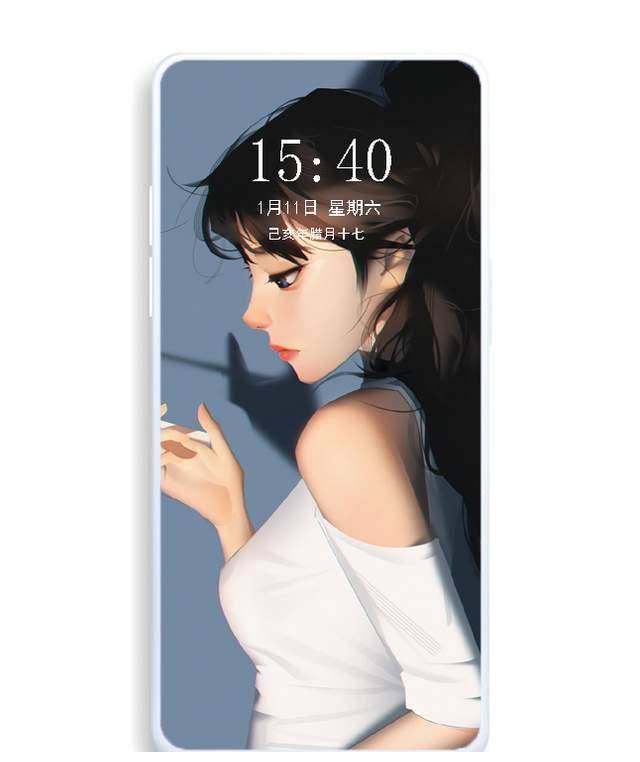 仙气女生插画壁纸,是光让少女惊艳了岁月