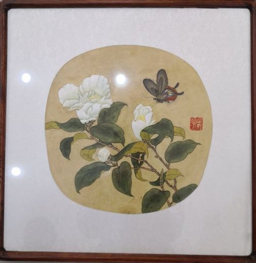 奈曼旗工笔画作品展出画作栩栩如生,美女沉鱼落雁,尽在大漠风书画斋