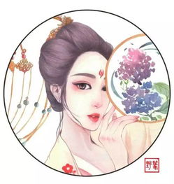 古风水彩美女插画欣赏