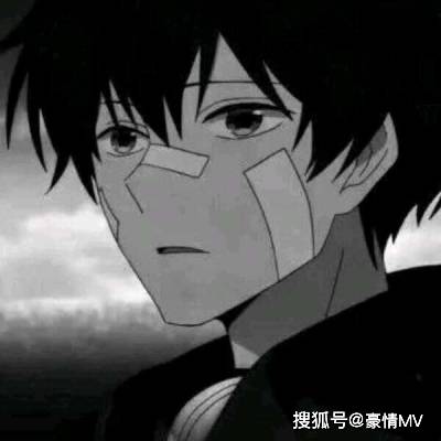 黑白动漫头像男生可爱