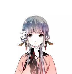 一组小清新的女生插画头像