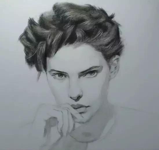 人物头像素描教程来自立陶宛的粉红火烈鸟