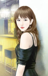 手绘现代美女