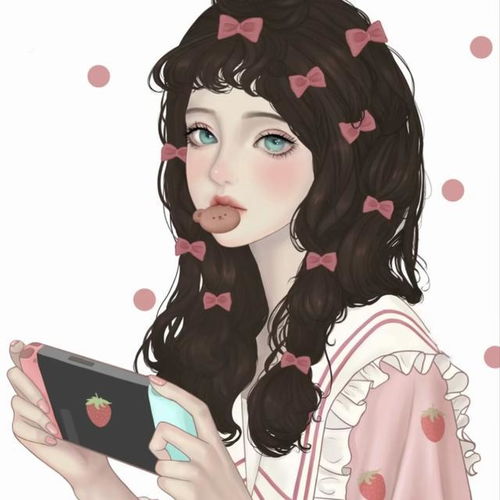 手绘气质高冷御姐风女头