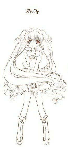 彩绘二次元十二星座少女