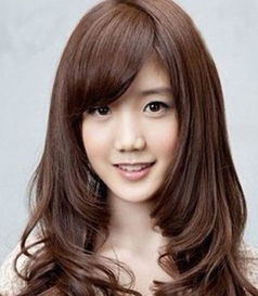 2015方脸最流行的烫发发型女生方形脸中长款烫发发型师姐