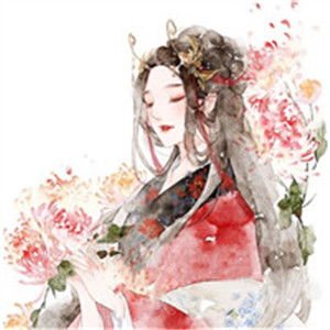 离别相思远缘分已尽手绘唯美古风美女头像