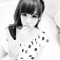 黑白女生半脸头像女生头像qq头像大全qq志乐园
