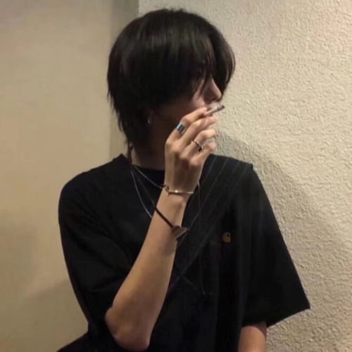 抽烟疗伤伤感男生头像图片扣扣居
