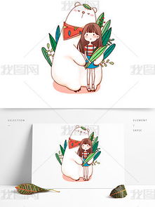 psd女孩插画设计psd格式女孩插画设计素材图片psd女孩插画设计设计模板我图网