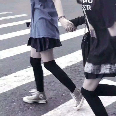 闺蜜头像部位下半身可爱裙子优质无头头像百褶裙