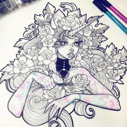 线稿少女跃然纸上,这性感给100分绘画技巧