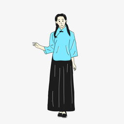 春季生机害羞清纯古风少女插图图片素材其他格式下载动漫人物大全