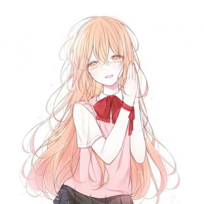 可爱唯美动漫女生头像长发漂亮的二次元女孩图片